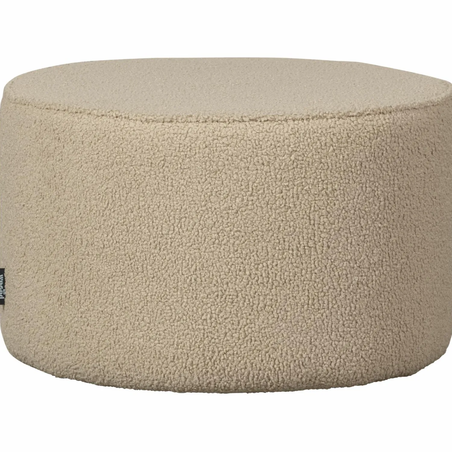 Outlet WOOOD Sara poef laag teddy zand 36xø60