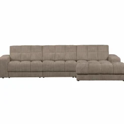 Outlet WOOOD Second Date chaise longue rechts ribstof Mud