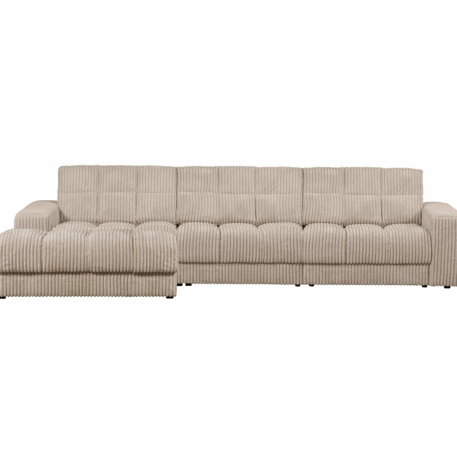 Sale WOOOD Second Date chaise longue links ribstof Travertin
