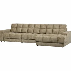 Best WOOOD Second Date chaise longue rechts structure velvet Wheatfield