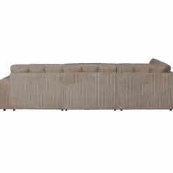 Outlet WOOOD Second Date hoekbank links ribstof Mud