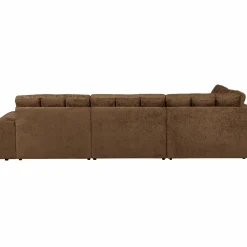 WOOOD Second Date hoekbank links structure velvet Brass