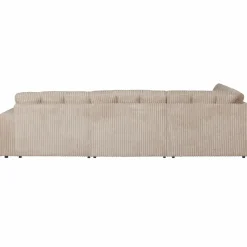 Sale WOOOD Second Date hoekbank links ribstof Travertin