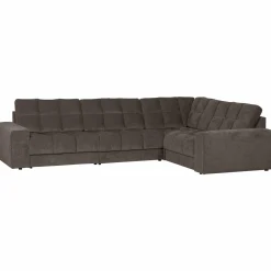 Clearance WOOOD Second Date hoekbank rechts vintage Warm grijs