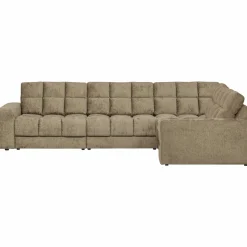 Outlet WOOOD Second Date hoekbank rechts structure velvet Wheatfield