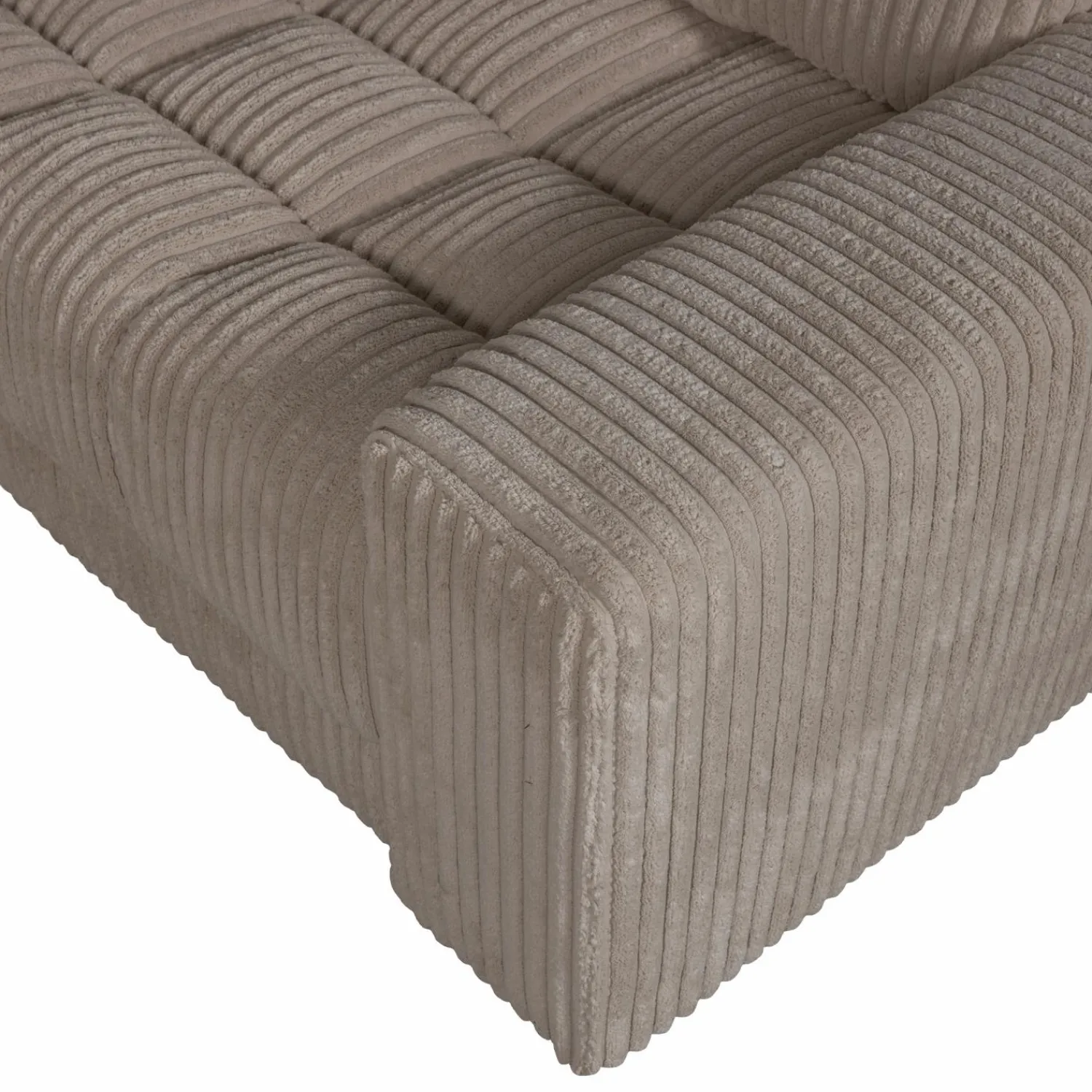 Discount WOOOD Second Date hoekbank rechts ribstof Mud