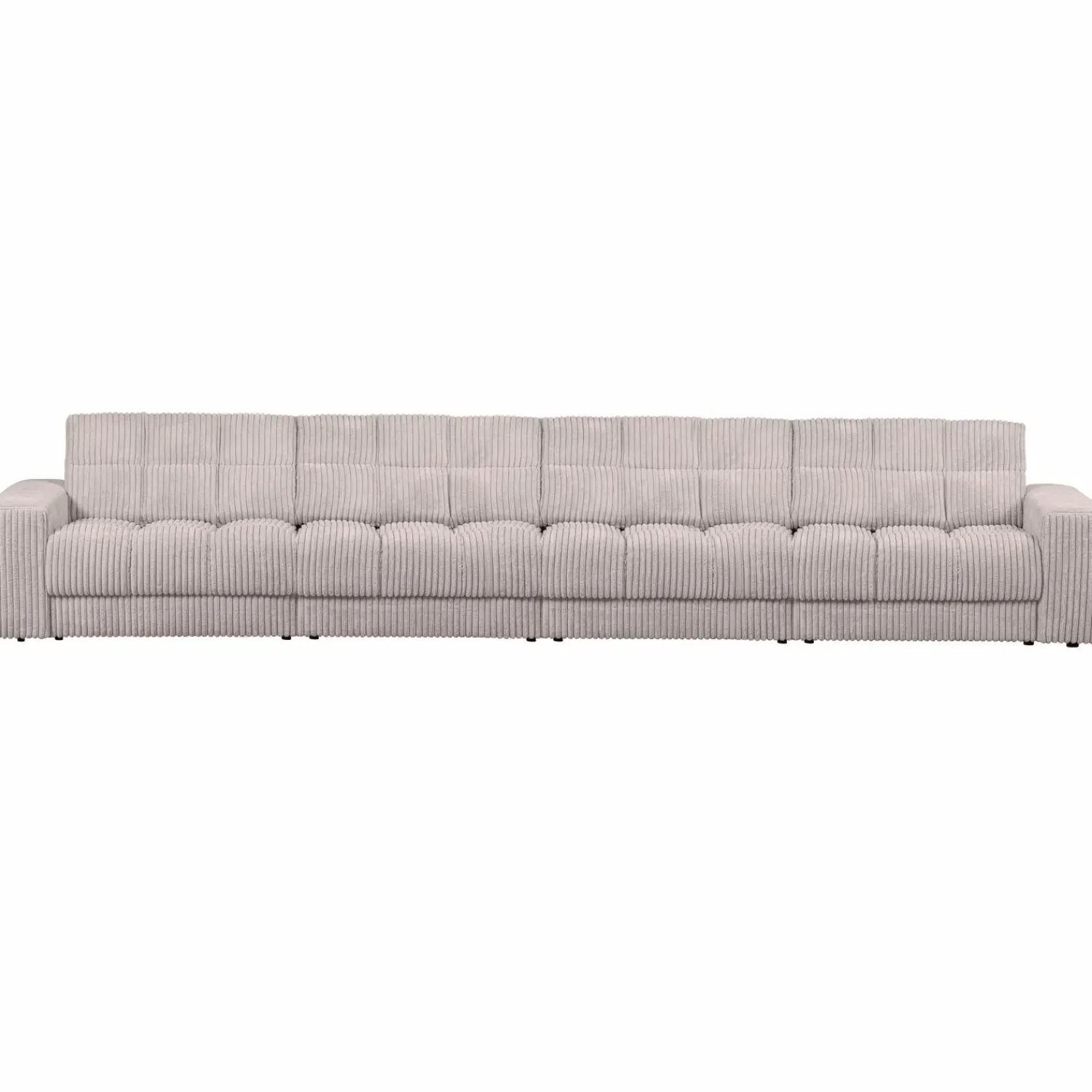 Discount WOOOD Second Date 4-zits bank ribstof Naturel