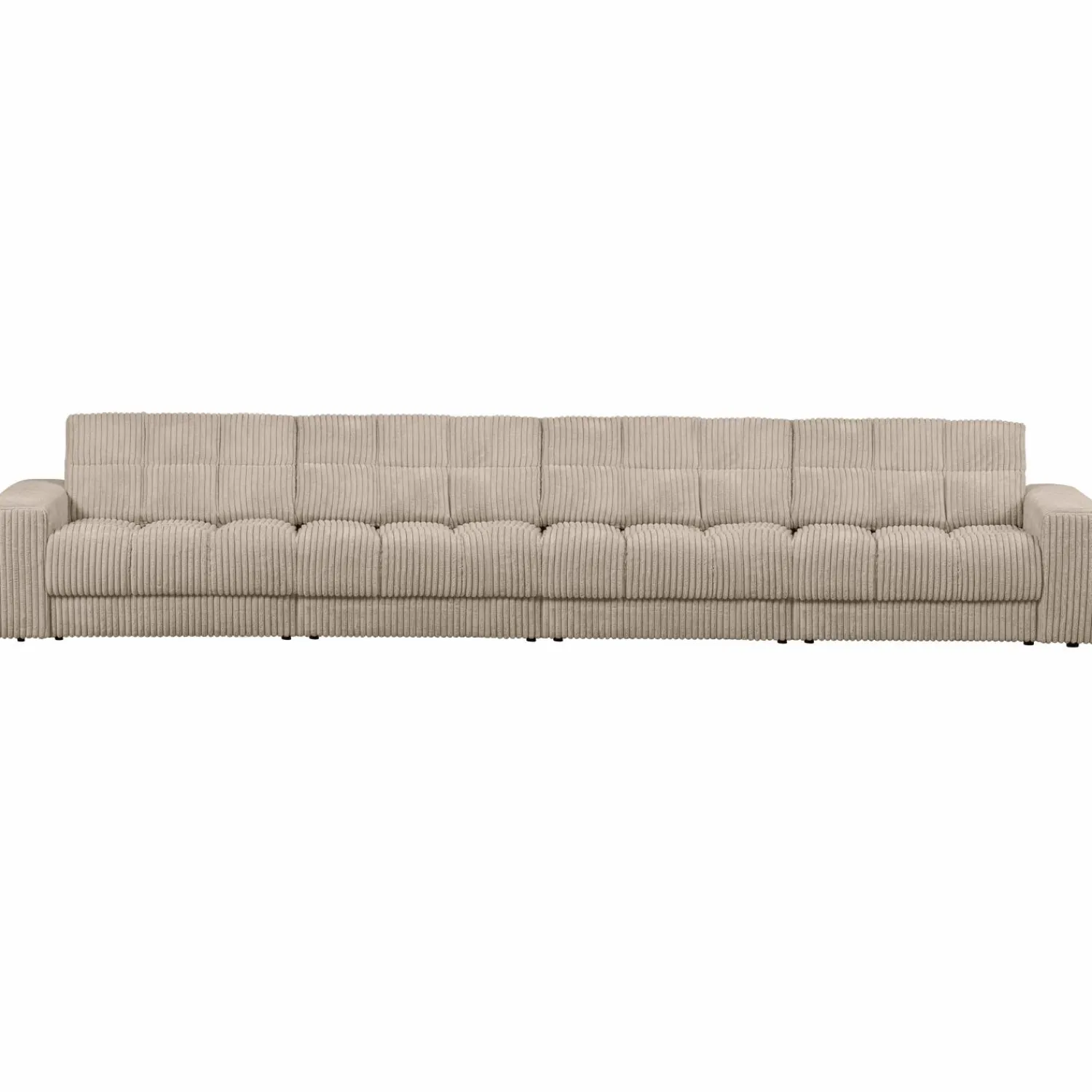 Sale WOOOD Second Date 4-zits bank ribstof Travertin