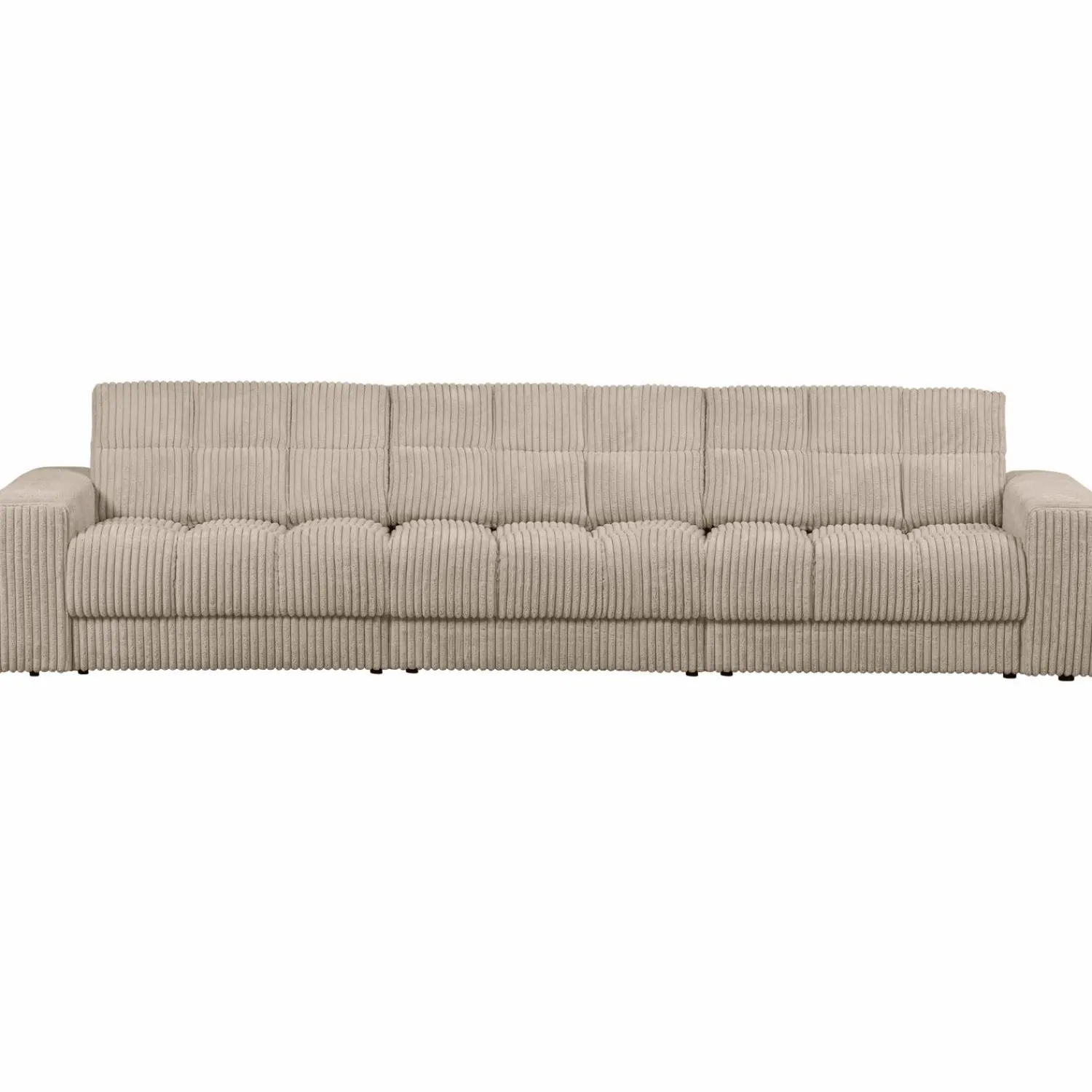 WOOOD Second Date 3-zits bank ribstof Travertin