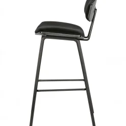 Best WOOOD Senn barstoel velvet zwart