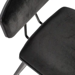 Best WOOOD Senn barstoel velvet zwart