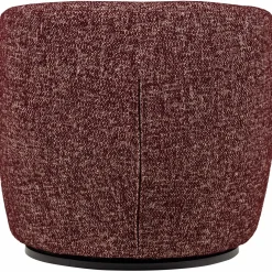 New WOOOD Serra draaifauteuil rood melange Bordeaux