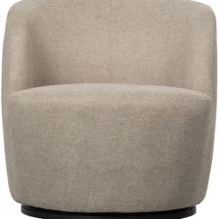 Outlet WOOOD Serra draaifauteuil geweven stof Zand