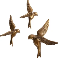 Outlet WOOOD Set v 3 - Avaler Too vogels metaal antique brass