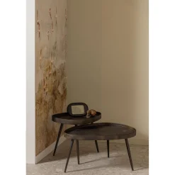 Clearance WOOOD Set v 2 - Crude bijzettafels antique brons