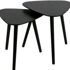 Hot WOOOD Set v 2 - Nila bijzettafels zwart