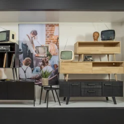 Hot WOOOD Set v 2 - Nila bijzettafels zwart