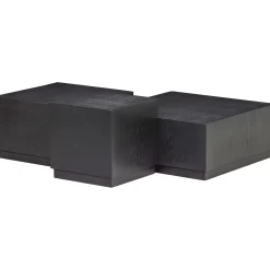 Discount WOOOD Set v 3 - Pim bijzettafels hout zwart