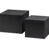 Best WOOOD Set v 2 - Sanne bijzettafels vierkant zwart