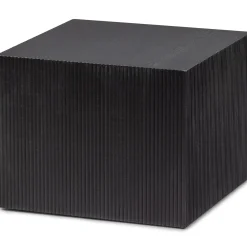 Best WOOOD Set v 2 - Sanne bijzettafels vierkant zwart