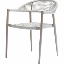 WOOOD Set v 2 - Yellow tuinstoel touw/aluminium lichtgrijs