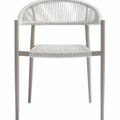 WOOOD Set v 2 - Yellow tuinstoel touw/aluminium lichtgrijs