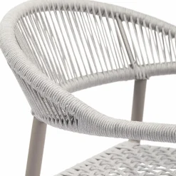 WOOOD Set v 2 - Yellow tuinstoel touw/aluminium lichtgrijs