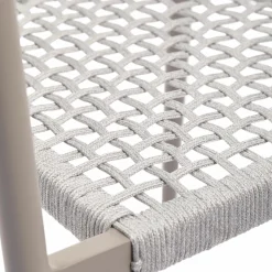 WOOOD Set v 2 - Yellow tuinstoel touw/aluminium lichtgrijs