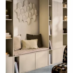 WOOOD Settle Down tv meubel/bankje 108 cm met zitkussen Dust