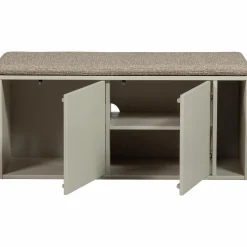 WOOOD Settle Down tv meubel/bankje 108 cm met zitkussen Dust