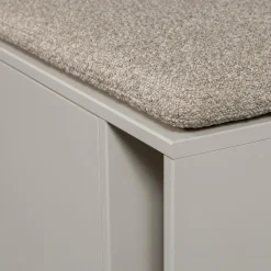 WOOOD Settle Down tv meubel/bankje 108 cm met zitkussen Dust