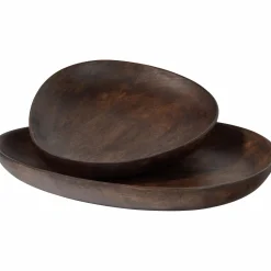 Sale WOOOD Sevran dienblad mango hout bruin - set van 2