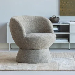 Clearance WOOOD Shuffle draaifauteuil Bruin melange