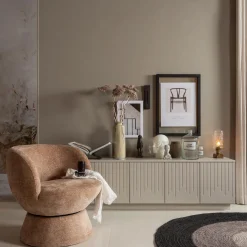 Best WOOOD Shuffle draaifauteuil naturel