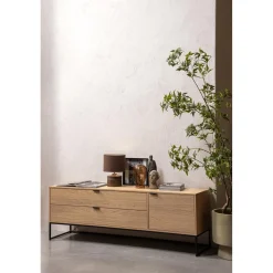 Sale WOOOD Silas tv meubel 180 cm decor Eiken
