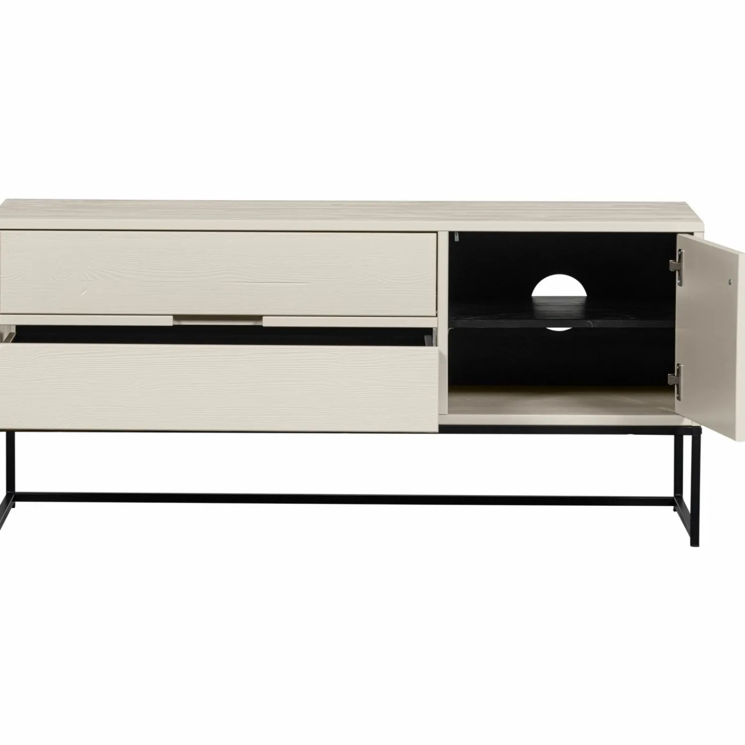 WOOOD Silas tv meubel 120 cm grenen Dust