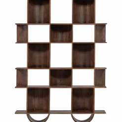 Hot WOOOD Sinne boekenkast hout walnoot 180x130 cm