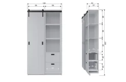 Discount WOOOD Slide kast Barn bezaagd Soap