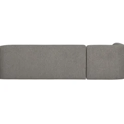 Best WOOOD Sloping hoekbank links Grijs melange