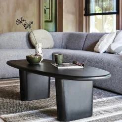 Sale WOOOD Sloping hoekbank links Lichtbruin melange