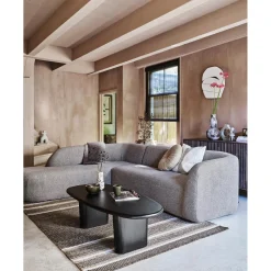 Sale WOOOD Sloping hoekbank links Lichtbruin melange