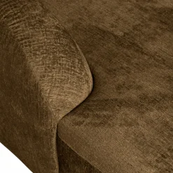 Hot WOOOD Sloping hoekbank links structure velvet Brass