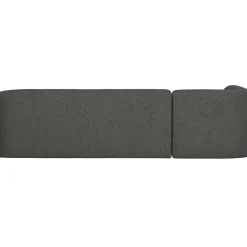 Clearance WOOOD Sloping hoekbank melangelinks grijs/zwart Grijs/zwart melange