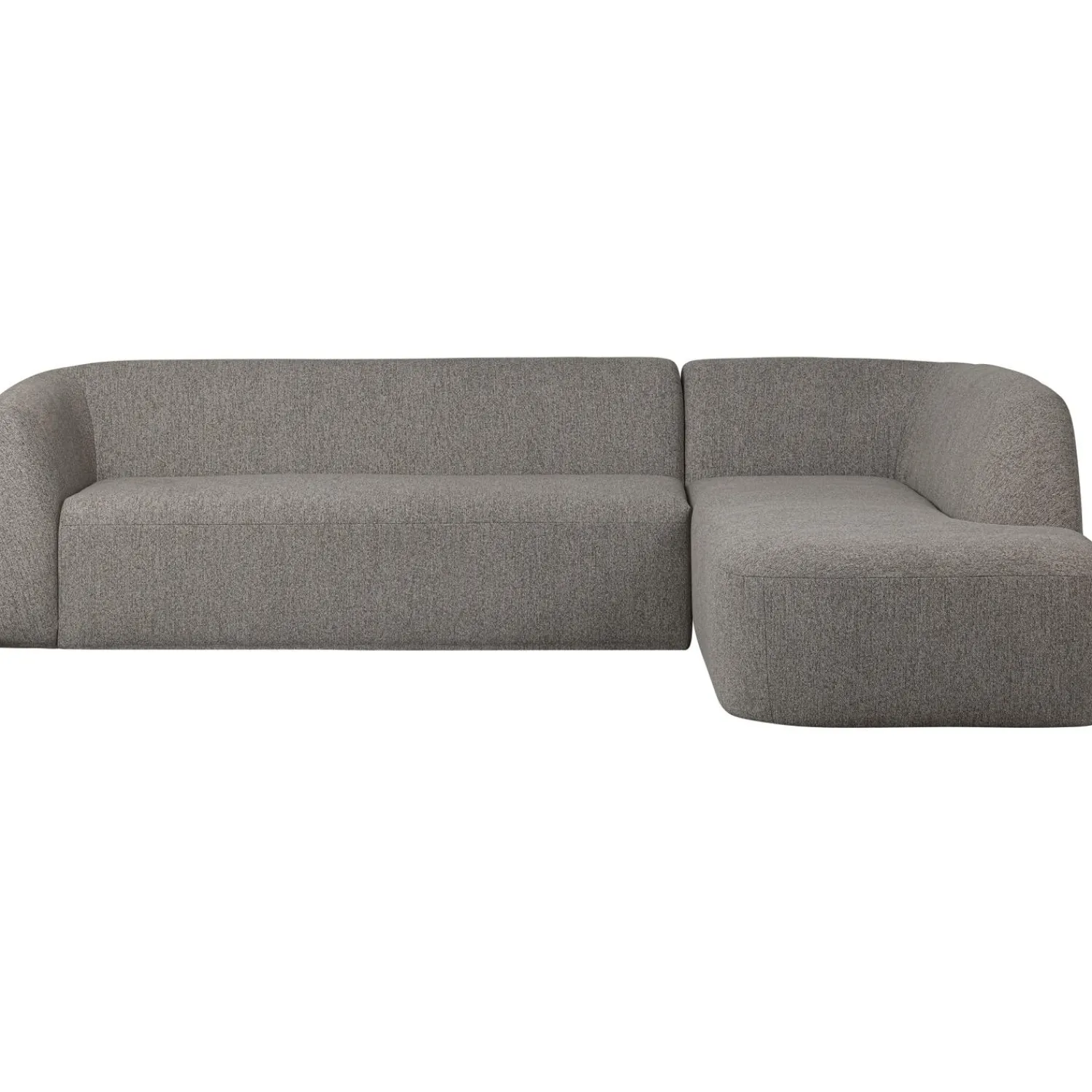 Sale WOOOD Sloping hoekbank rechts Grijs melange