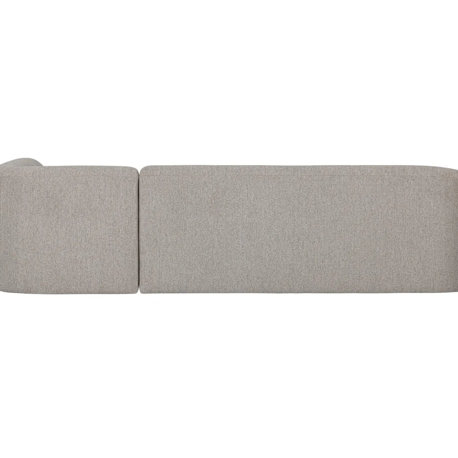 Best WOOOD Sloping hoekbank rechts Off white melange