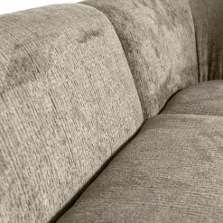 Clearance WOOOD Sloping hoekbank rechts structure velvet Wheatfield