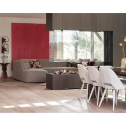 Clearance WOOOD Sloping U-vorm bank Grijs melange