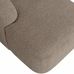 Clearance WOOOD Sloping U-vorm bank Lichtbruin melange