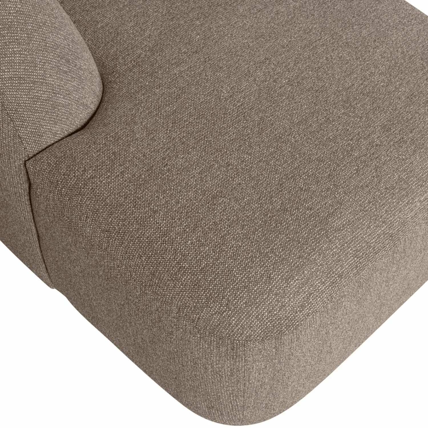 Clearance WOOOD Sloping U-vorm bank Lichtbruin melange