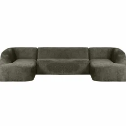 Discount WOOOD Sloping U-vorm bank structure velvet Frost